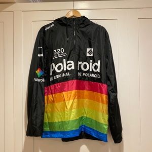 Hooded Polaroid wind breaker
